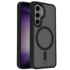 Accezz Rugged Frosted Back Cover mit MagSafe Samsung Galaxy S24 - Schwarz