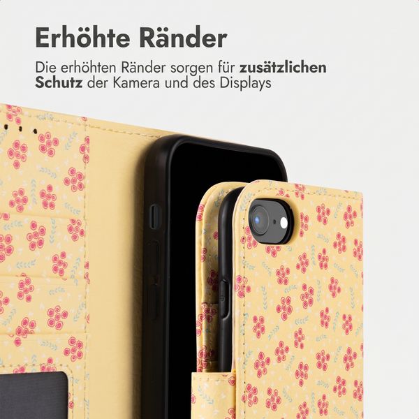 imoshion Design Klapphülle Apple iPhone SE (2022 / 2020) / 8 / 7 / 6(s) - Sunny Yellow Petite Flowers