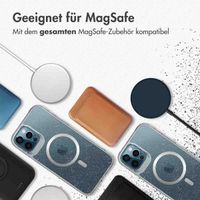 imoshion Klare Glitter Backcover mit MagSafe Apple iPhone 12 (Pro) - Silber