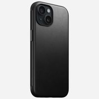 Nomad Modern Leather Case für das iPhone 15 - Schwarz