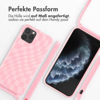 imoshion Silikonhülle design mit Band für das iPhone 11 Pro - Retro Pink