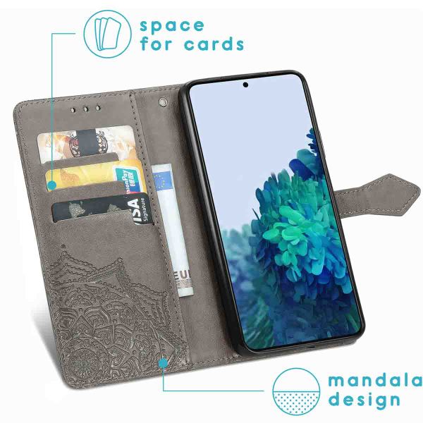 imoshion Mandala Klapphülle Samsung Galaxy S22 - Grau