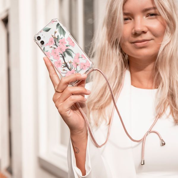 imoshion Design Hülle mit Band für das iPhone X / Xs - Cherry Blossom