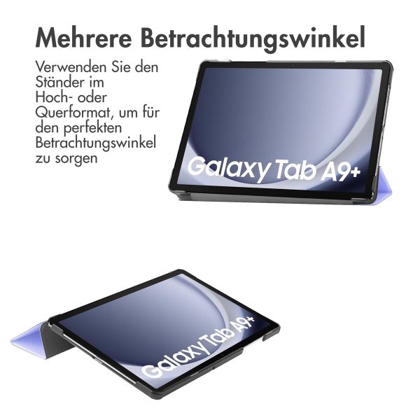 imoshion Trifold Klapphülle Samsung Galaxy Tab A11 / A9 Plus - Lila