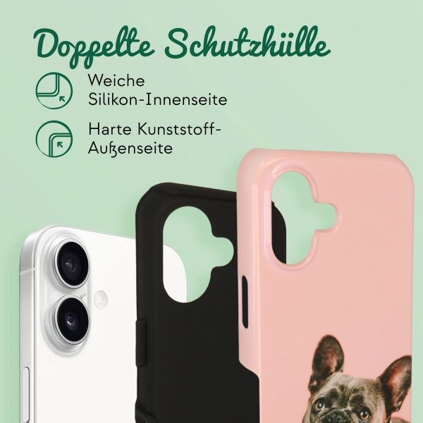 Gestalte deine eigene robuste Hülle Apple iPhone 16 - Weiß