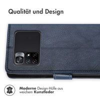 imoshion Luxuriöse Klapphülle Xiaomi Poco M4 Pro 5G - Dunkelblau