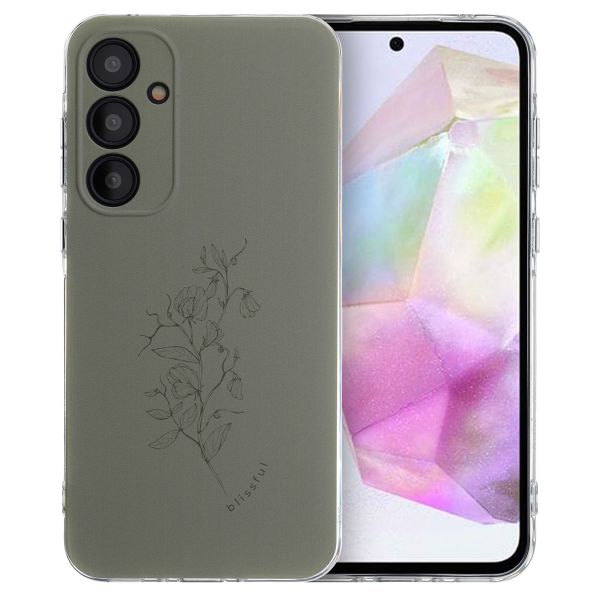 imoshion Design Hülle für das Samsung Galaxy A35 - Floral Green