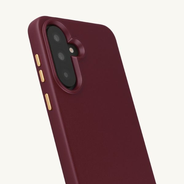 Selencia Rivièra Backcover mit MagSafe mit abnehmbaren Haken Samsung Galaxy A36 / A56 - Bold Burgundy