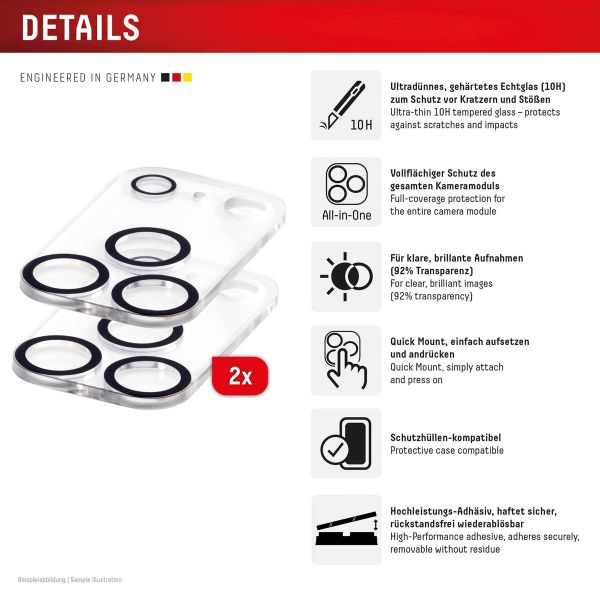 Displex CamGlass All-In-One Kameraprotektor Apple iPhone 17 Pro