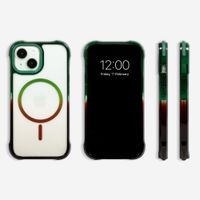 Selencia Gradient MagSafe Back Cover Apple iPhone 15 - Grün / Braun