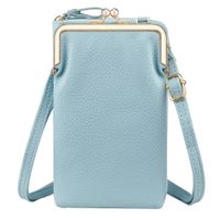 imoshion Vegane Leder-Handytasche Crossbody - Blau