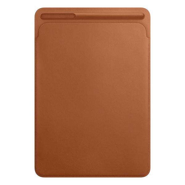 Apple Leather Sleeve Apple iPad 9 (2021) 10.2 Zoll / iPad 8 (2020) 10.2 Zoll / iPad 7 (2019) 10.2 Zoll / Air 3 (2019) / Pro 10.5 (2017) - Saddle Brown