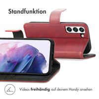 imoshion Luxuriöse Klapphülle Samsung Galaxy S22 - Rot