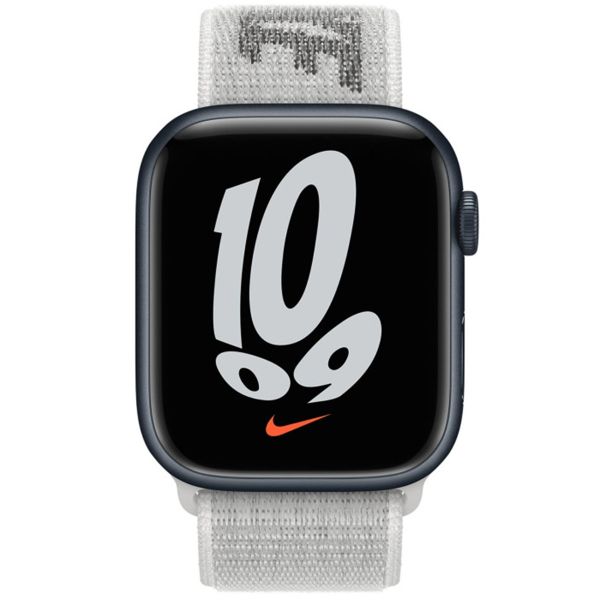 Apple Nike Sport Loop Armband für das  Apple Watch Series 1 t/m 9 / SE (38/40/41 mm) | Series 10 / 11 (42 mm) - Black And White