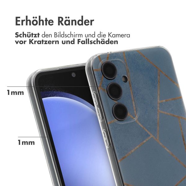 imoshion Design Hülle für das Samsung Galaxy S23 FE - Blue Graphic