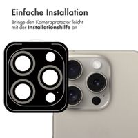 imoshion 2er-Pack Objektivschutz für Kamera für das Apple iPhone 15 Pro / 15 Pro Max - Natural Titanium