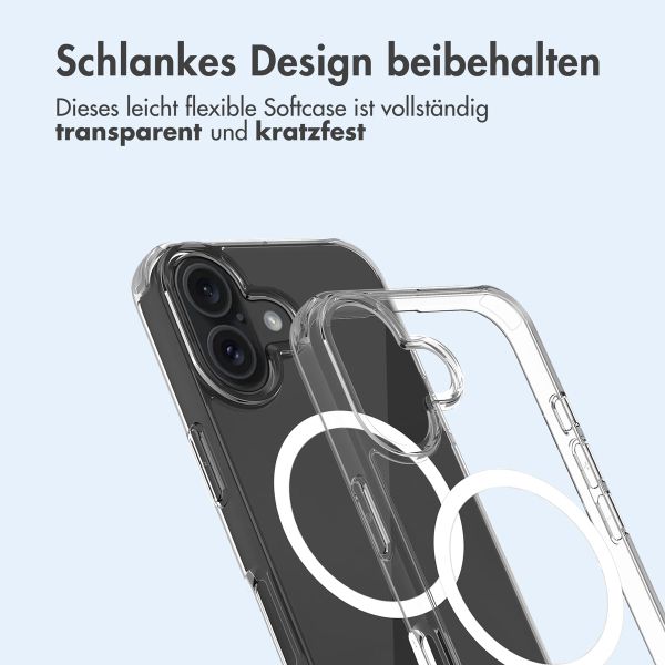 imoshion Protective Back Cover mit MagSafe iPhone 16 Plus - Transparent