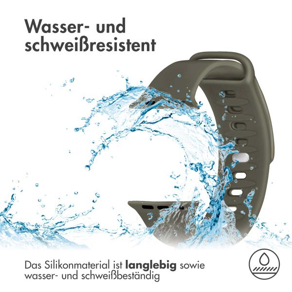 imoshion Silikonband für das Apple Watch Series 1-10 / SE / Ultra (2) - 42/44/45/46/49 mm - Olive Green