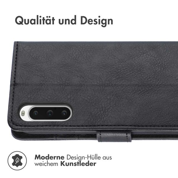 imoshion Luxuriöse Klapphülle Sony Xperia 10 V - Schwarz