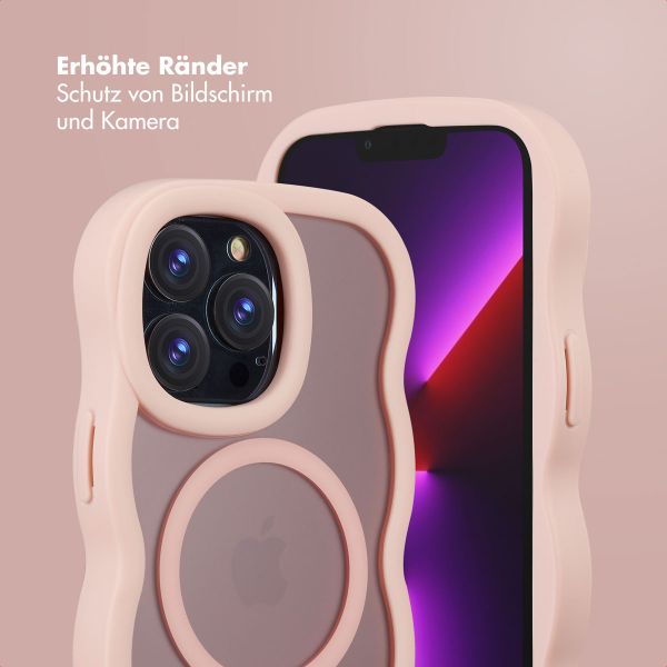 Selencia Wavy Backcover mit MagSafe Apple iPhone 13 Pro - Soft Pink