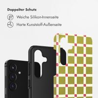 Selencia Vivid Back Cover Samsung Galaxy S25 FE - Check This Olive