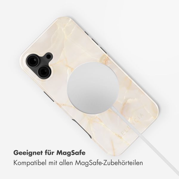 Selencia Vivid Rückabdeckung mit MagSafe Apple iPhone 16 - Golden Beige Marble