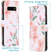 imoshion Design TPU Klapphülle für das Samsung Galaxy S10 - Blossom Watercolor