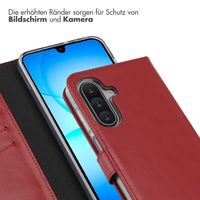 Selencia Echtleder Klapphülle Samsung Galaxy A17 - Rot