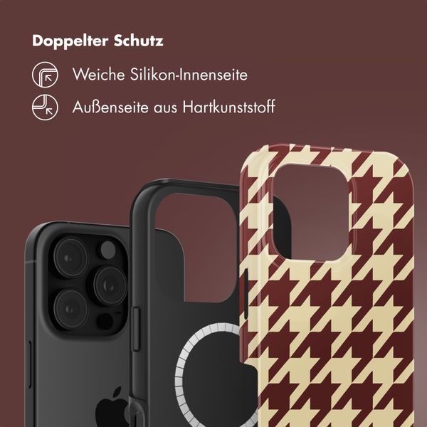 Selencia Vivid Rückabdeckung mit MagSafe Apple iPhone 16 Pro Max - Pied-de-Poule