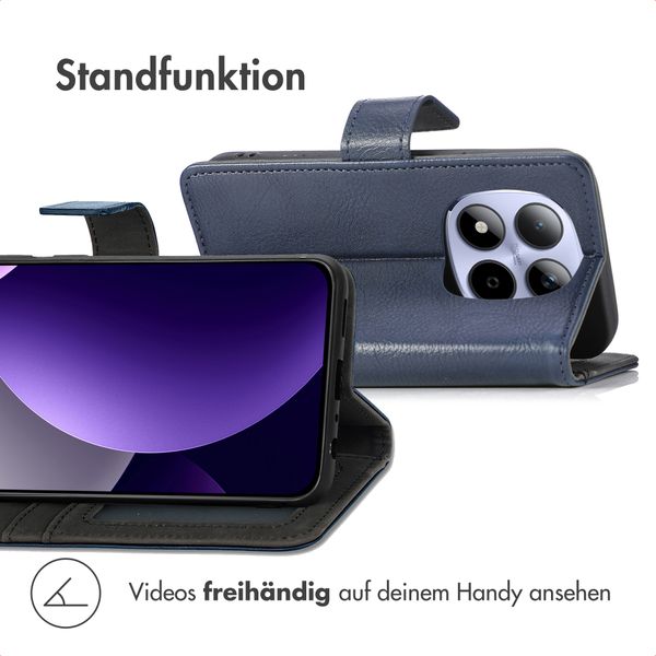 imoshion Luxuriöse Klapphülle Xiaomi Redmi Note 15 Pro Plus (5G) - Dunkelblau