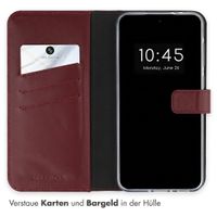 Selencia Echtleder Klapphülle Samsung Galaxy A36 / A56 - Burgundy