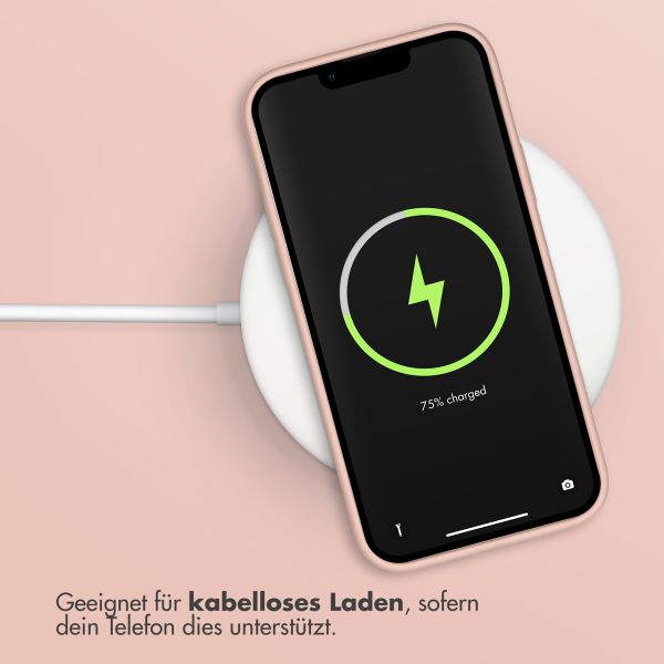 Accezz Liquid Silikoncase Apple iPhone 12 (Pro) - Rosa