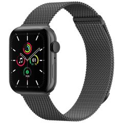 imoshion Mailändische Magnetarmband für die Apple Watch Series 1 bis 10 / SE / Ultra (2) (44/45/46/49 mm) - Größe S - Schwarz