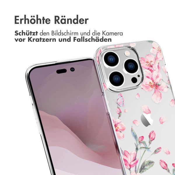 imoshion Design Hülle iPhone 14 Pro - Blossom Watercolor