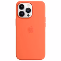 Apple Silikon-Case MagSafe für das Apple iPhone 13 Pro - Nectarine