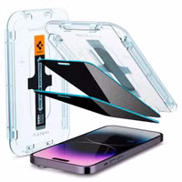 Spigen GLAStR Privacy EZ Fit Displayschutzfolie + Applicator Apple iPhone 14 Pro Max