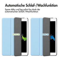 imoshion Trifold Klapphülle Apple iPad 9 (2021) 10.2 Zoll / iPad 8 (2020) 10.2 Zoll / iPad 7 (2019) 10.2 Zoll - Hellblau