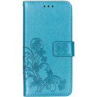 Kleeblumen Klapphülle Türkis Samsung Galaxy A10
