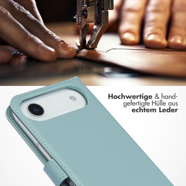 Selencia Echtleder Klapphülle Apple iPhone Air - Air Blue