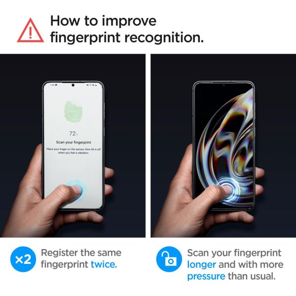 Spigen GLAStR Fit Displayschutzfolie + Applicator 2-pack für das Samsung Galaxy S23 Plus