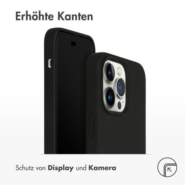 Accezz Liquid Silikoncase für das iPhone 14 Pro Max - Schwarz