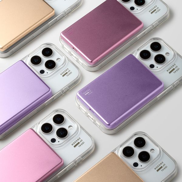 iDeal of Sweden Slim MagSafe Powerbank 5.000 mAh - Kabellose Powerbank - Lavender Milk