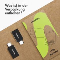 imoshion 2x USB-C (Stecker)-auf-USB-A 3.1 (Buchse)-Adapter – OTG – Schwarz