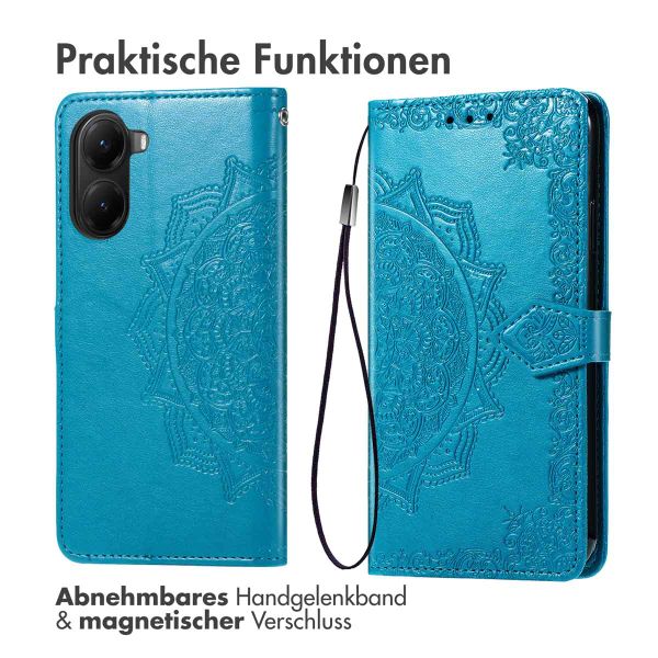 imoshion Mandala Klapphülle Xiaomi Poco X7 Pro - Türkis