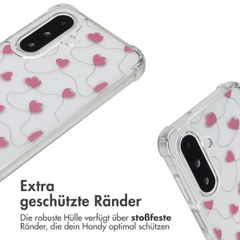 imoshion Design Hülle mit Band Samsung Galaxy A26 - Dusty Rose Connected Hearts