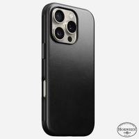 Nomad Modern Horween Leather Case Apple iPhone 16 Pro - Schwarz
