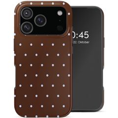 Selencia Vivid Rückabdeckung mit MagSafe Apple iPhone 17 Pro Max - Happy Dots Chocolate