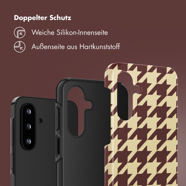 Selencia Vivid Back Cover Samsung Galaxy A17 - Pied-de-Poule