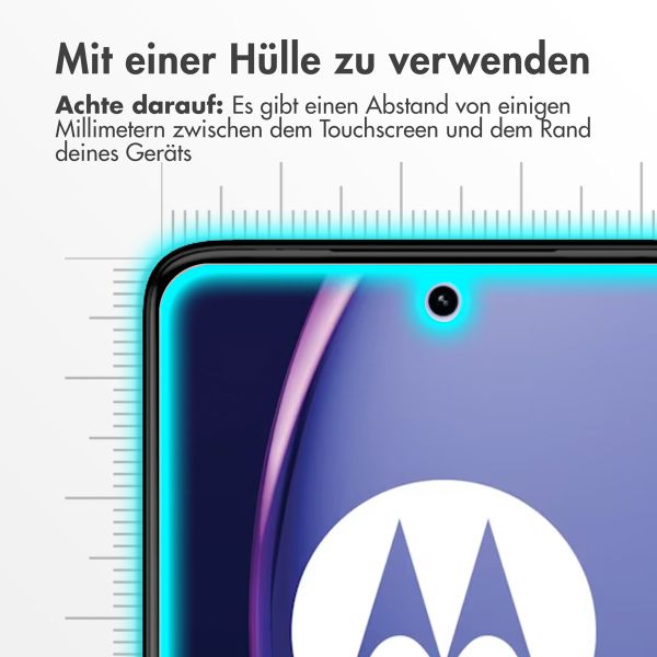 Accezz Screen Protector aus gehärtetem Glas für das Motorola Moto G84 - Transparent