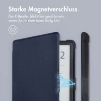 imoshion Slim Soft Case Klapphülle Pocketbook Touch Lux 5 / HD 3 / Basic Lux 4 / Vivlio Lux 5 - Dunkelblau